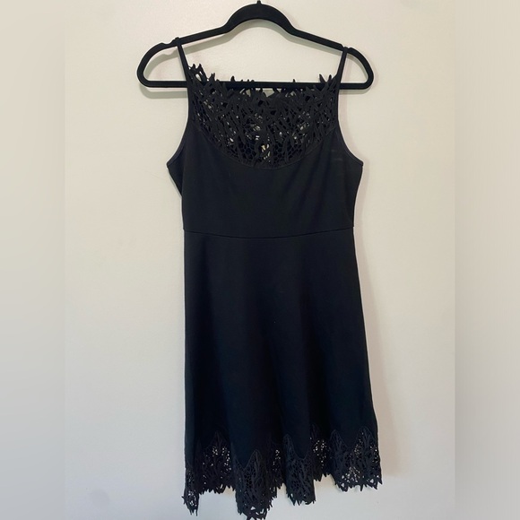 Free People Black Dress with crochet detailing - Picture 7 of 7